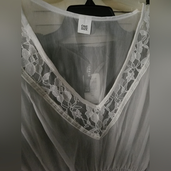 White Bathing Suit Cover-up - Picture 3 of 3